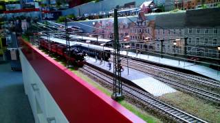 Modelleisenbahnanlage mit 3 Spurweiten  N  H0  Spur 1  im MSL Bremen [upl. by Pedrotti367]