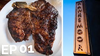 THE BEST STEAK IN LONDON  FOOD BUSKER  John Quilter [upl. by Ivad]