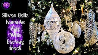 Silver Bells karaoke jazz backing track to sing with [upl. by Nylodnewg]