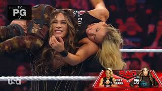 WWE RAW NIA JAX VS ZOEY STARK 112723 [upl. by Tips282]