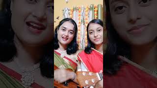 O Menoka O Menoka Cover by Sneha amp Shreya♥️nandysisters thegoldenpinkdurgapuja timesmusicbangla [upl. by Nerad]