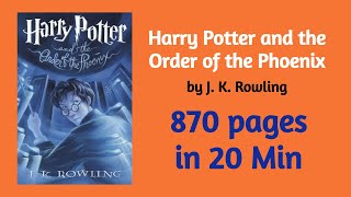 Harry Potter and the Order of the Phoenix by JK Rowling  Bestseller no21  Book Summary Video [upl. by Stephan186]