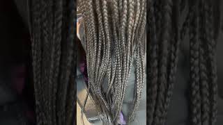 Box braids braids hairstyles braidedhairstylesforblackwomen [upl. by Enelyak]