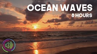 Ocean Waves with Seagulls Nature Beach Sounds for Sleep and Study  8 Hours [upl. by Gracia]