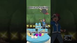 Onix vs froakie  froakie attitude viral viralshort pokemon attitude [upl. by Yart]