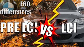 BMW E60E61 PRE LCI vs LCI Facelift vs Pre Facelift 5 Series Whats different [upl. by Laeira577]