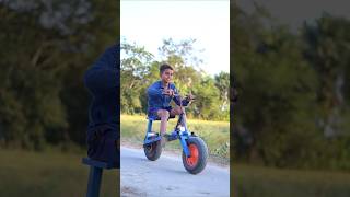 Electric bike using self motor creativeinvention motor electricbike self shortvideo shortsfeed [upl. by Anaihsat]