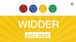 WIDDER ♈️ JULI 2024 quotVERLUSTE WERDEN AUSGEGLICHENquot  TAROT Monatslegung Tarotskop Kartenlegen [upl. by Manvel]