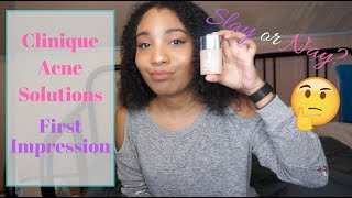 Clinique Acne Solutions Liquid Makeup First Impression [upl. by Llerrud]