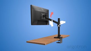 NX Monitor Arm From Ergotron Installation amp Adjustment Video [upl. by Gnov605]