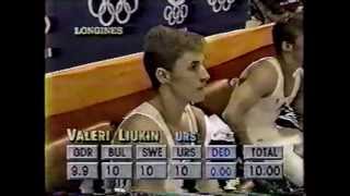 Valeri Liukin URS  1988 Olympics  Team Optionals  Parallel Bars [upl. by Auqenes217]