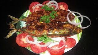 Mackerel Fish Fry  Bangda Fish Fry in hindi [upl. by Neelyhtak]