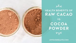 Health Benefits of Raw Cacao vs Cocoa Powder [upl. by Anec263]