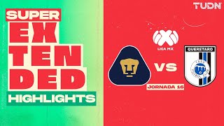 SUPER EXTENDED HIGHLIGHTS  Pumas vs Querétaro  Liga Mx Apertura 2024  Jornada 15  TUDN [upl. by Welles430]