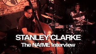 Stanley Clarke Trio at Blues Alley 2013  The NAfME Interview [upl. by Tildie]