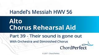 Handels Messiah Part 39  Their sound is gone out  Alto Chorus Rehearsal Aid [upl. by Colier369]