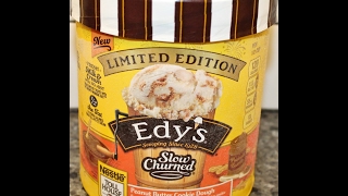 Edy’s  Dreyers Slow Churned Peanut Butter Cookie Dough Ice Cream Review [upl. by Thissa964]