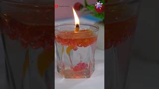 DIY Water CandleDiwali Decoration Ideas 2023 shorts diwalidecoration diwali2023 [upl. by Nirol]