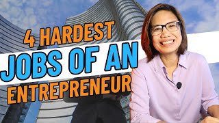 4 HARDEST JOBS OF AN ENTREPRENEUR [upl. by Elaen]