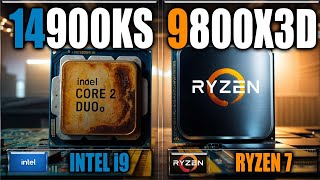 9800X3D vs 14900KS Benchmarks  Gaming Benchmarks  Applications Tests [upl. by Nivlam76]