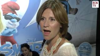 Harriet Scott Interview The Smurfs 2 Premiere [upl. by Rednasxela]