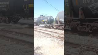 Up railcars and Canadian national railcar at Galveston sub railfan [upl. by Josephina857]