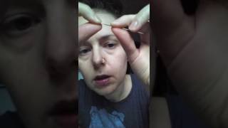 How to install a nostril labret threadless nostril jewelry for a nose piercing [upl. by Sillyhp]