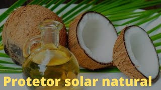 Protetor solar natural Indústria dos cosméticos Óleo de coco Simplicidade [upl. by Madelaine]