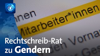 RechtschreibRat Keine neuen Empfehlungen zu Gendersprache [upl. by Nagel]