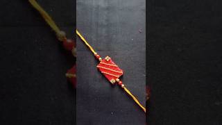 Silk Thread Simple Rakhi making  diy shorts viralshorts youtubeshorts rakhi new craft easy [upl. by Drawets]