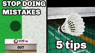 5 TIPS  STOP doing MISTAKES in BADMINTON [upl. by Demetria]