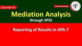 Mediation Analysis through SPSS [upl. by Gaspard]