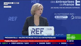 Valérie Pécresse face aux entrepreneurs le grand oral économique [upl. by Kcirdec]