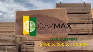 New Untreated Oak Sleepers 2400 x 200 x 100 mm [upl. by Marlette243]