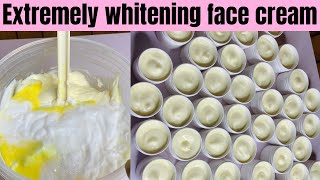 How to make extremely whitening face creamhalf cast face cream for all skin type beauty all [upl. by Deanne]