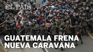 CARAVANA MIGRANTES  La caravana es frenada por el ejército en Guatemala México blinda su frontera [upl. by Sellig713]