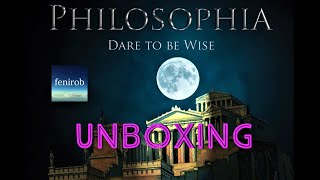 Philosophia Dare To Be Wise Board Game  Unboxing No Talking [upl. by Phox844]