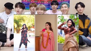 BTS REACTION Must Watch New Song Dance Video 2024 Anushka Sen Jannat Zubair Indias Best Tik tok [upl. by Nnaer]