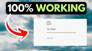 Aw Snap page crashes and other page loading errors FIXED [upl. by Alcus445]