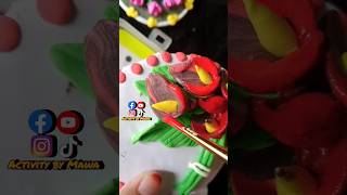 Clay Floral Cookies shorts activitybymawa youtubeshorts clay [upl. by Kerman548]