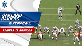 Oaklands Fake Punt Fail Against Denver  Raiders vs Broncos  NFL Wk 4 Highlights [upl. by Nagar]