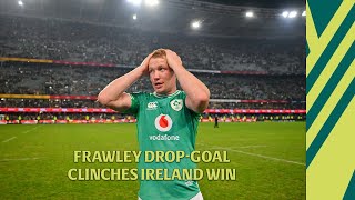 Ciarán Frawley drop goal seals famous win over South Africa  The Left Wing [upl. by Nahallac735]