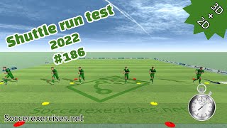 Shuttle run  beep test 2022 complete test with free music download  Soccer Exercises  186 [upl. by Devon]