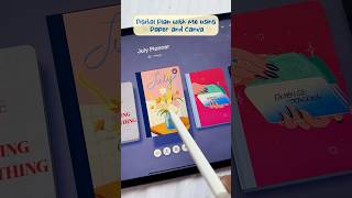 Digital planning using Paper by wetransfer canvatemplate canva planner digitalplanning [upl. by Nosam]