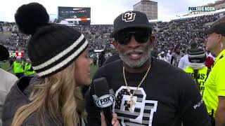 Coach Deion Sanders PostGame Interview After Beating Utah [upl. by Ahsinauj]