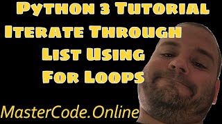 Iterate Through Python List Using For Loops [upl. by Warrin]