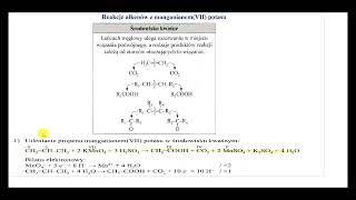 Reakcje alkenów z manganianem VII potasu [upl. by Mailliwnhoj]