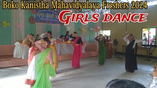 Hindi  remix Dance  Boko Kanistha Mahavidyalaya Freshers 2024  Remix Dance Group [upl. by Adaurd]