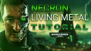 How To Paint Necron Living Metal  Quick Guide [upl. by Tacita]