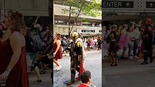 Mandalorian Mercs marching on the DragonCon 2024 Parade route in Atlanta [upl. by Hobart]